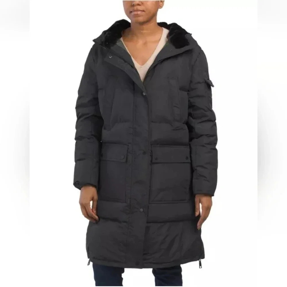NWT || REBECCA MINKOFF || Long, black puffer jacket